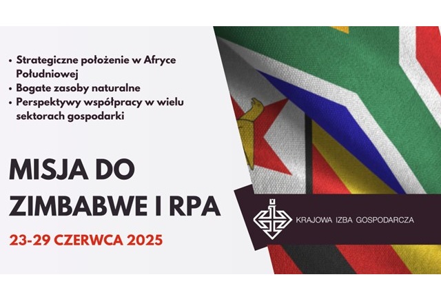 Misja gospodarcza do Zimbabwe i RPA 23-29.06.2025