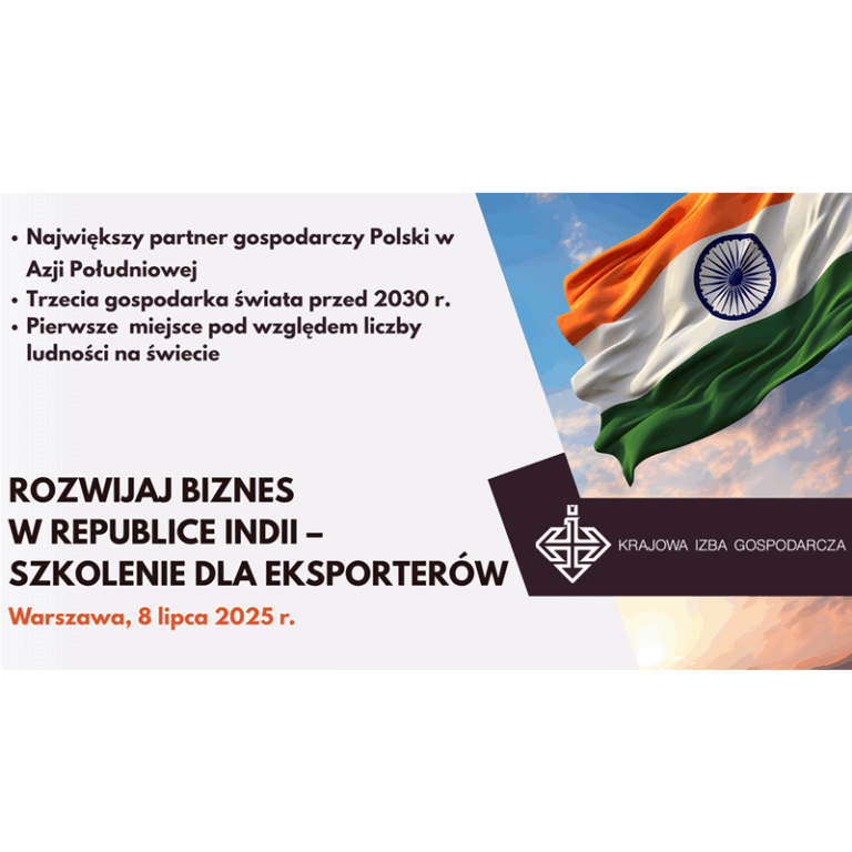 Rozwijaj biznes w Republice Indii – szkolenie dla eksporterów